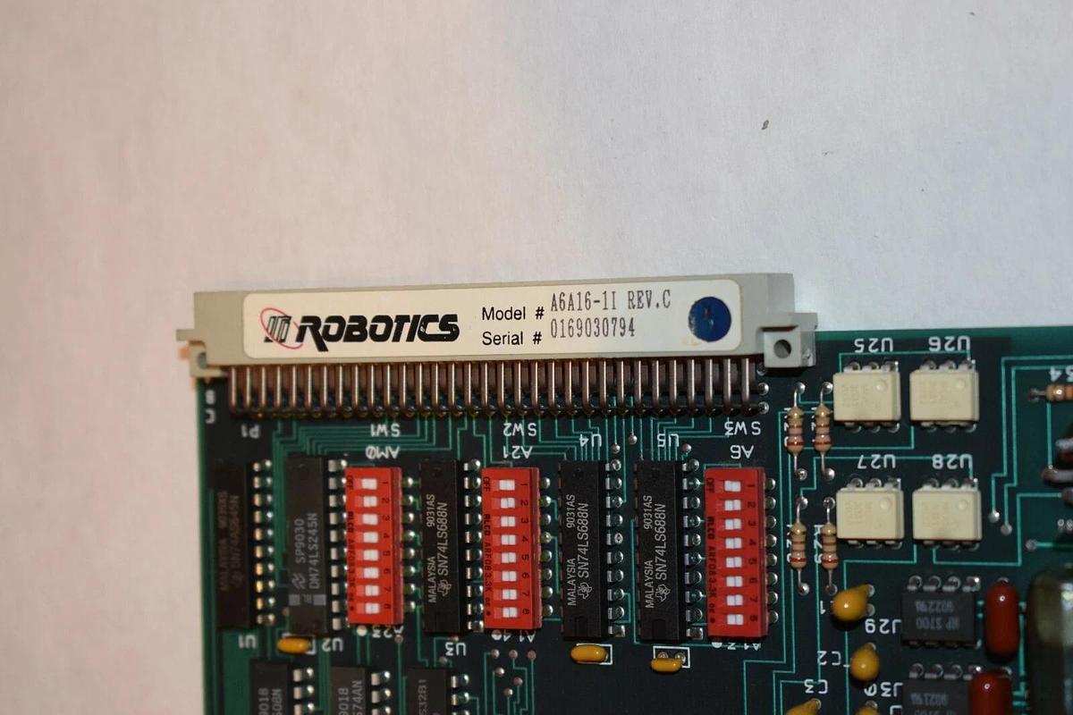 Used ISI ROBOTICS A6A16-1I CIRCUIT BOARD, Card