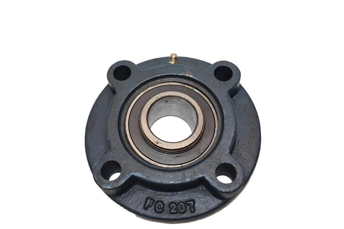 (NEW) NBR FC207 , FC 207 4-Bolt Flange Bearing