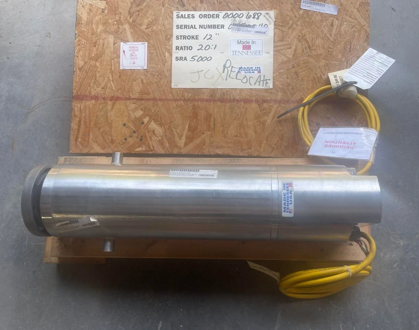 CVN Nash Motor Actuator Shower Driver Oscillator SRA5000 SRA-500 12" 20:1 (NEW)