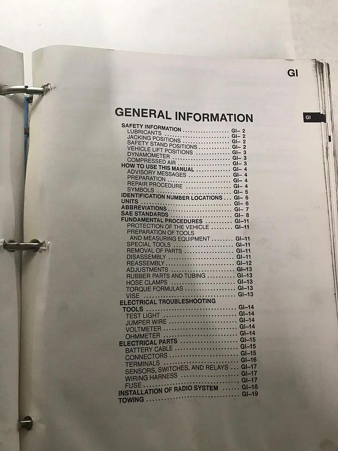 Used 1994 Mazda MX-3 MX3 Original Shop Repair Manual factory OEM  94