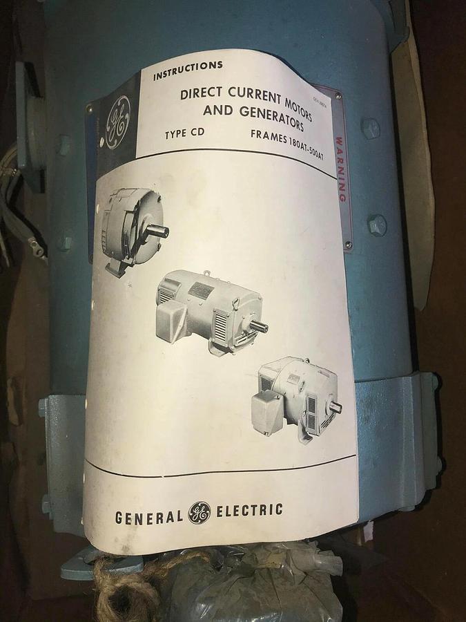GENERAL ELECTRIC 7.5hp Direct Current Motor GE CD258AT 240vdc 1750 7.5 hp (NOS)