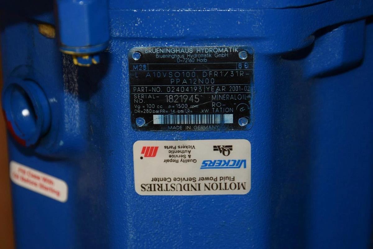 Vickers REXROTH Pump A10VSO100DFR1/31R-PPA12N00 02404193 DFR/31R-PPA12N00 (NEW)