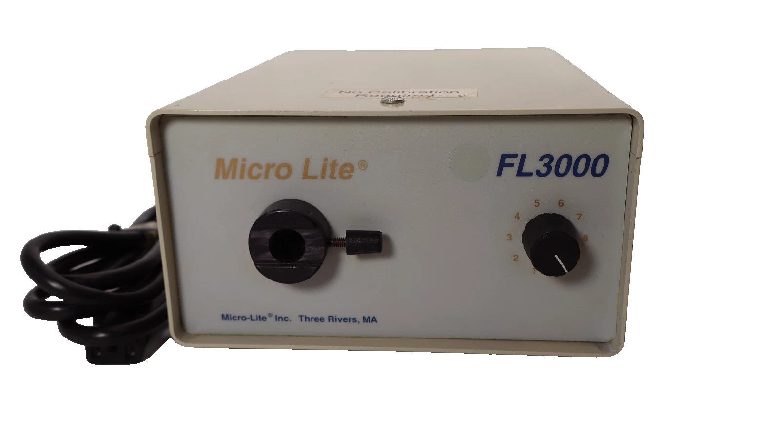 Used Micro Lite FL3000 Fiber Optic Light Source With Power Cord