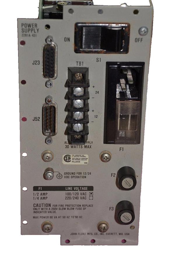 Used FLUKE HELIOS PLUS 2281A-431 Power Supply Card 2281A431 648782  for Fluke 2287A