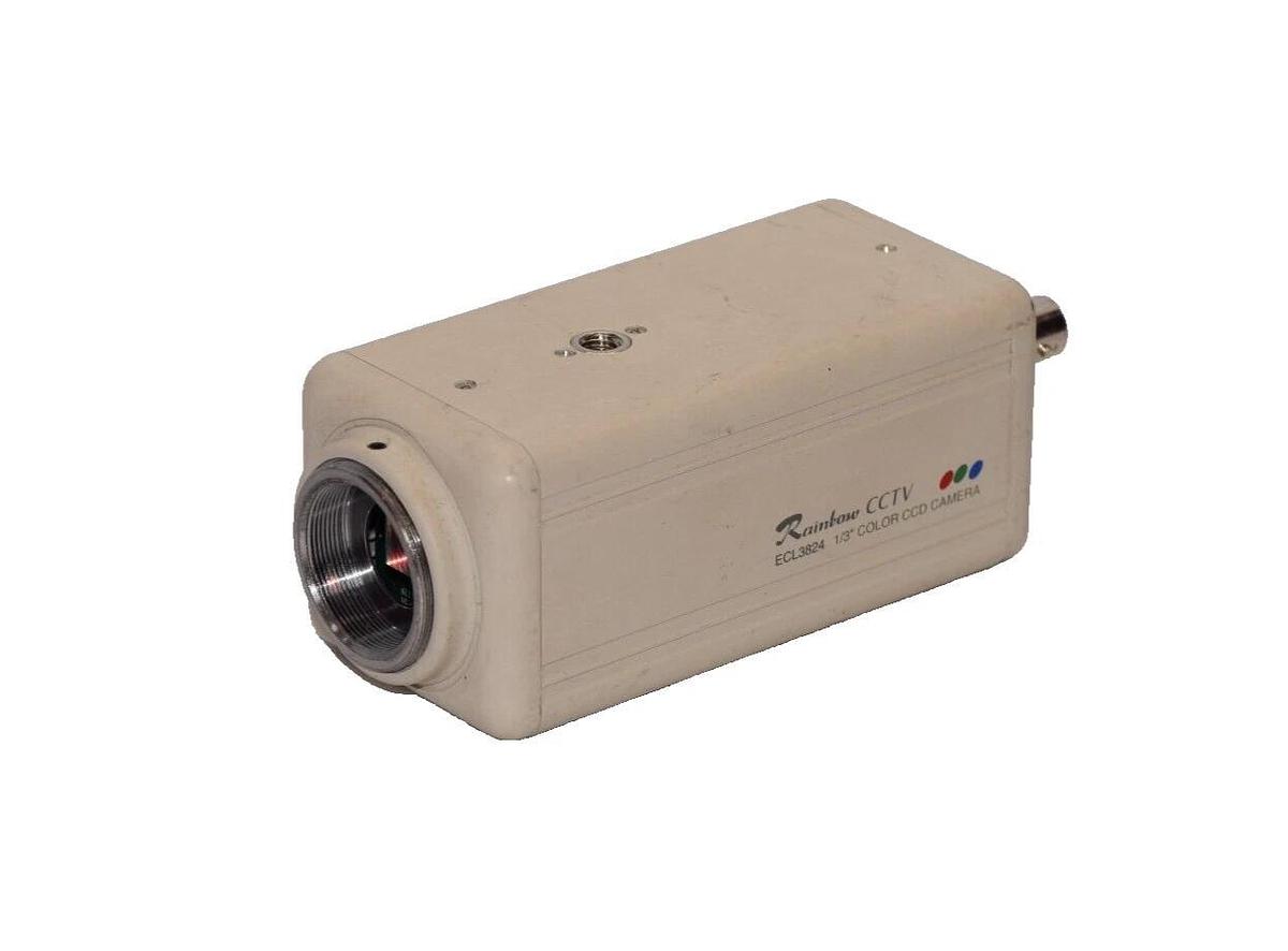 Used RAINBOW ECL3824 ECL-3824 1/3" Color CCTV CCD Security Camera