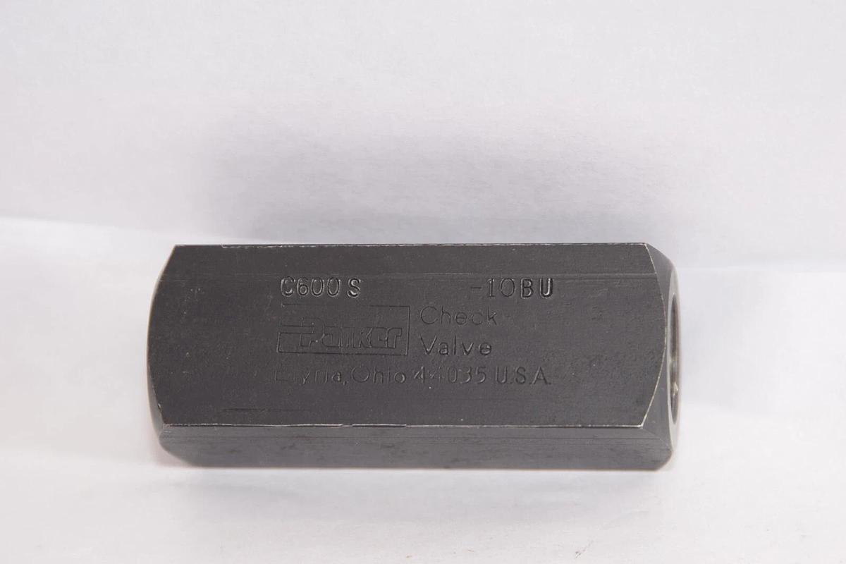 (NEW) PARKER C600S-10BU 5000psi Check Valve
