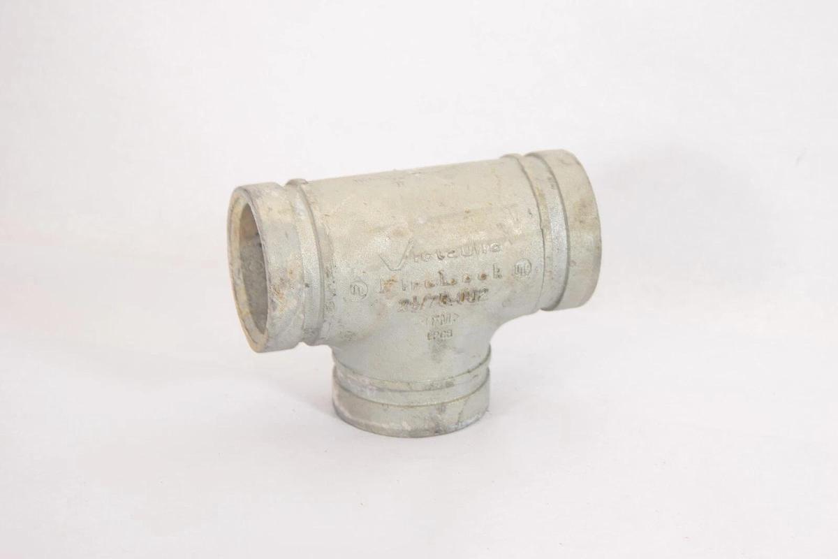 (NEW) VICTAULIC 2 1/2/73-002 C-E=3 IN FireLock Straight Grooved Tee