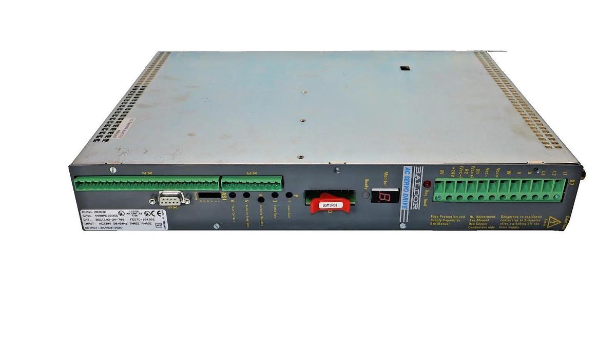 BALDOR Servo Control BSC Series 28463H BSC1102-24-709 230v 3ph w/Manual (READ)