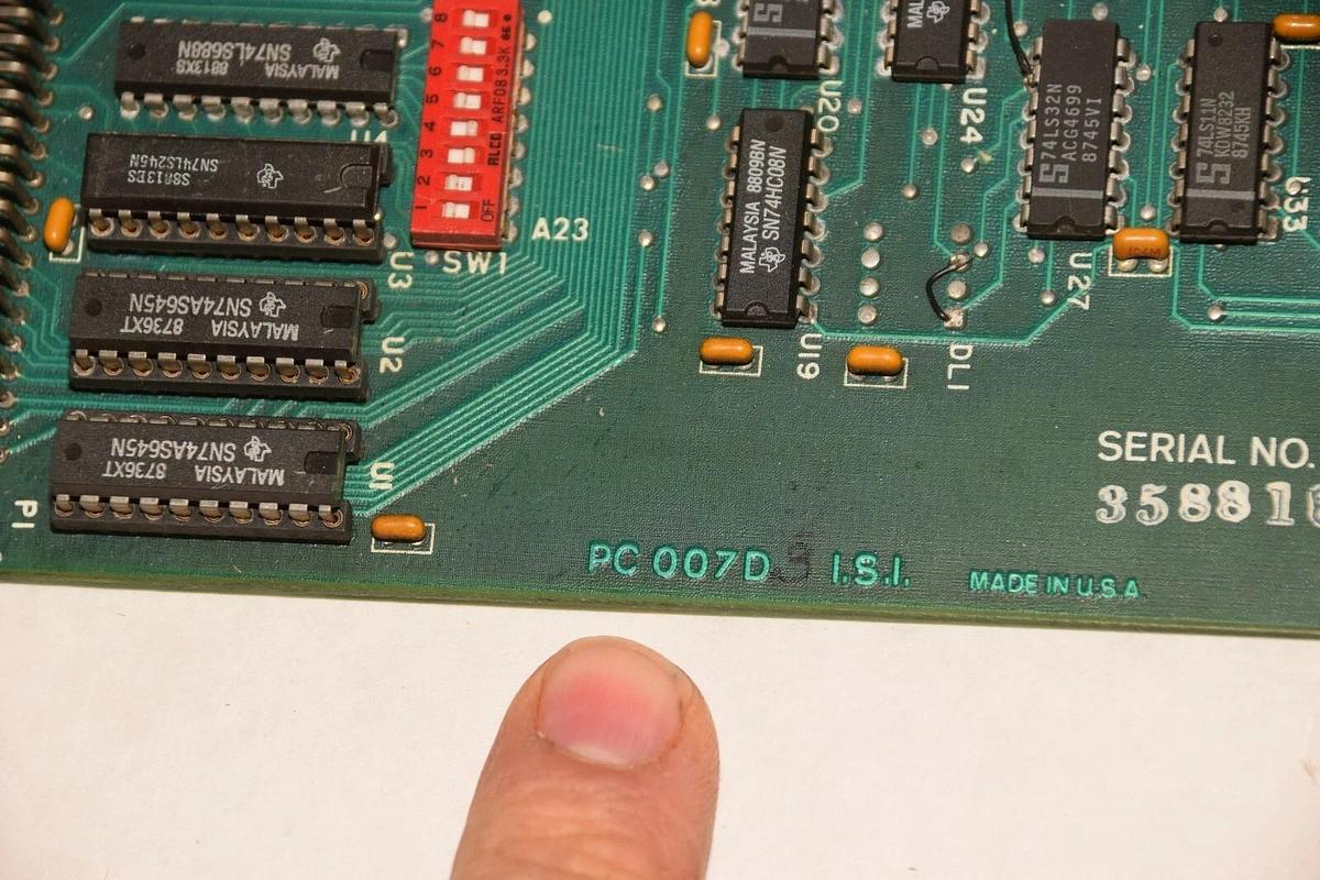 Used ISI PC007D.2 PC007D PC 007D.3 358818 CONTROL CARD