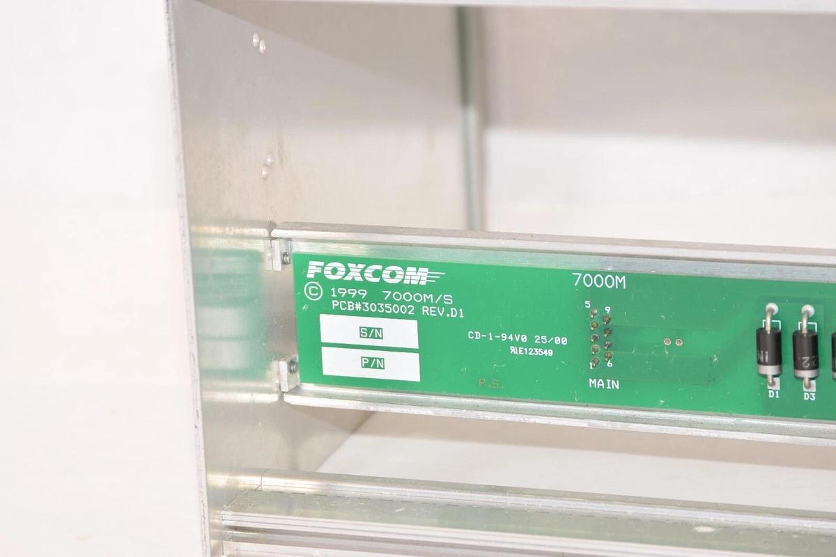 Used FOXCOM ITE 1999 7000M/S 3035002 D1 BackPane Chassis Bracket Rack