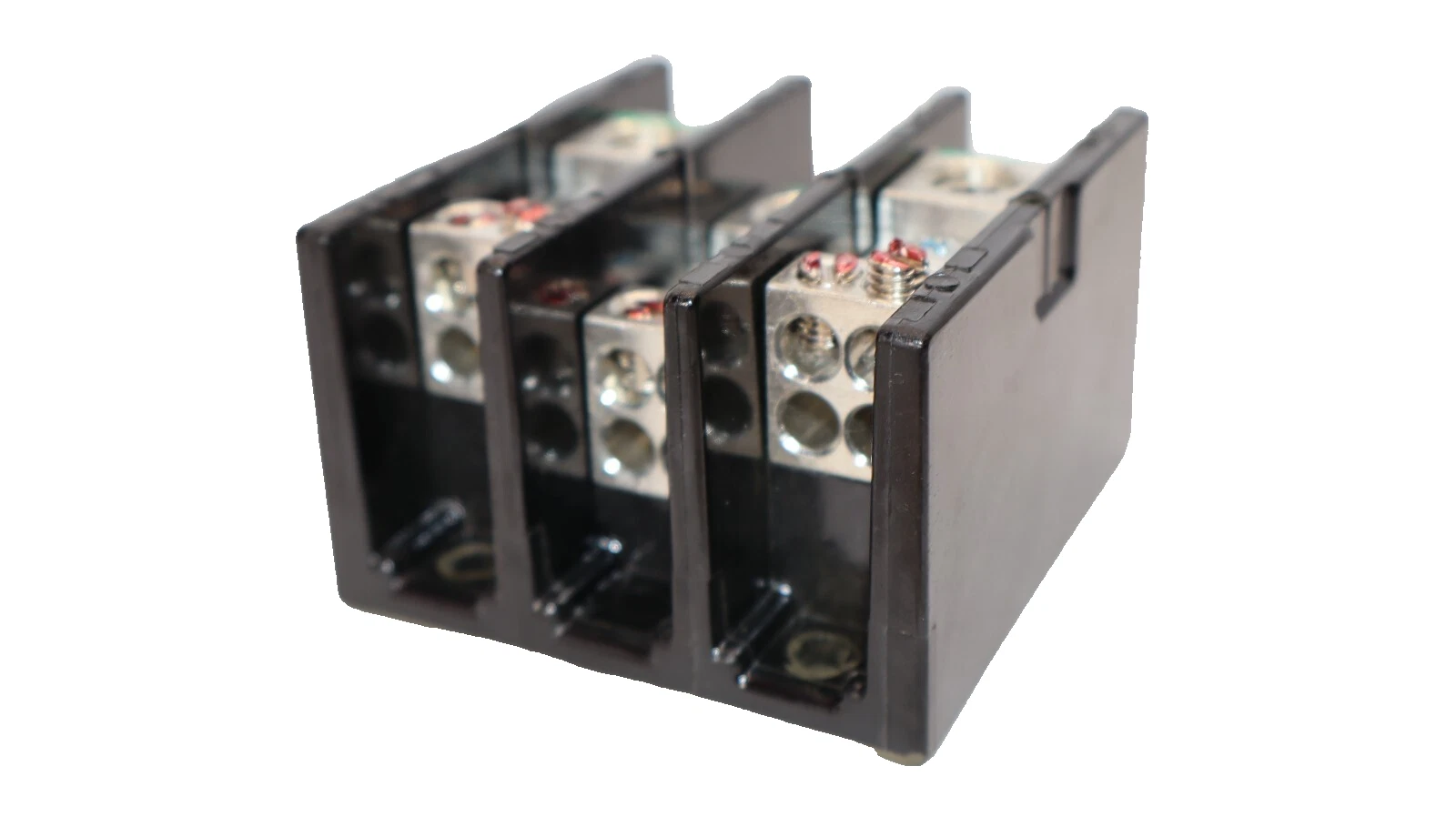 Used MARATHON 14235702 600V 175A 3P Panel Mount Barrier Terminal Block
