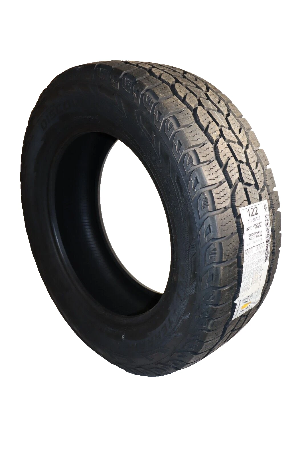 Used (NEW) COOPER 275/60R20 , 122 Discoverer All-Terrain (1) Tire 275/60/20