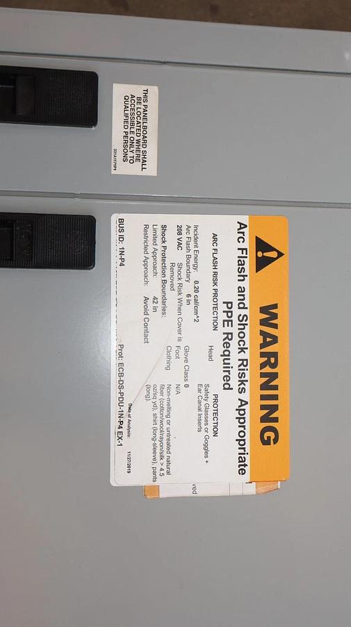 Used General Electric GE ASeries 400A Panelboard Panel AQF3424JBX 208y/120v 3ph 4w 42