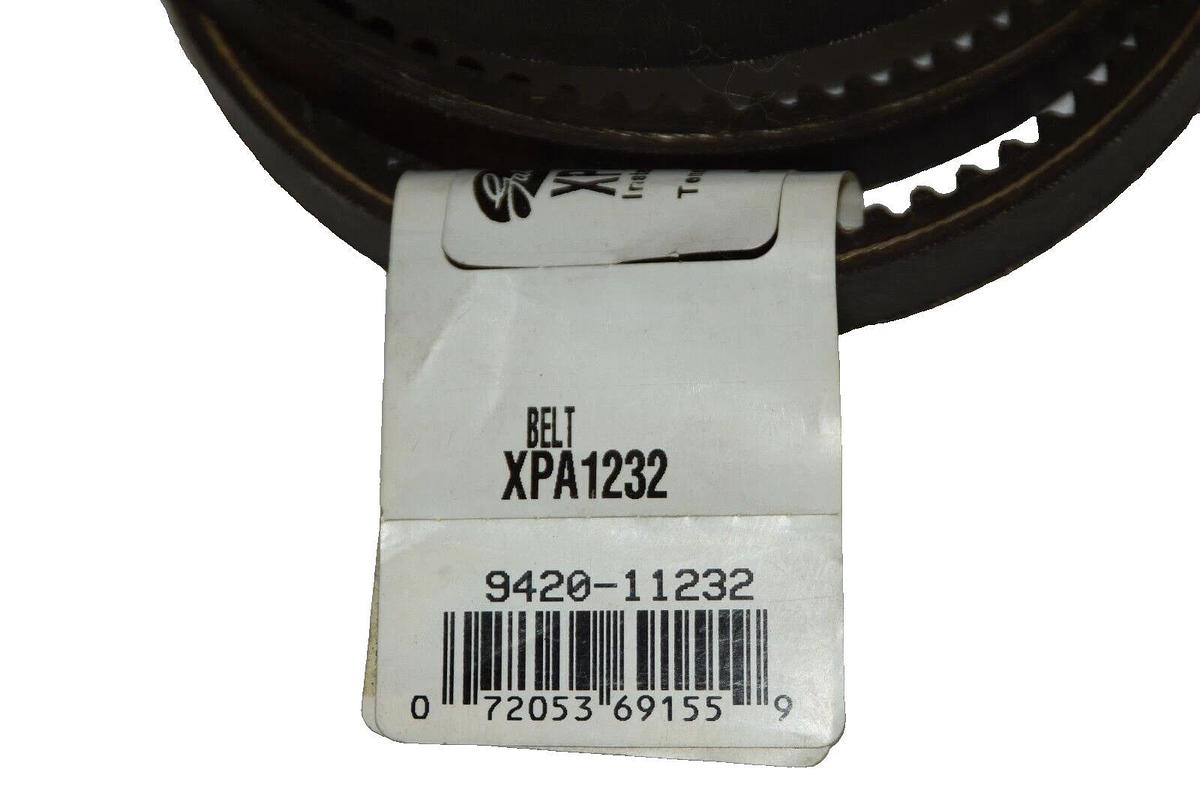 (New) Gates XPA1232 Metric Power Cogged V-Belt XPA-1232 XPA 1232 Vbelt V Belt