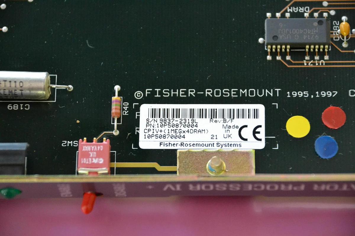 FISHER ROSEMOUNT COORDINATOR PROCESSOR IV 10P50870004 REV. B/F NEW
