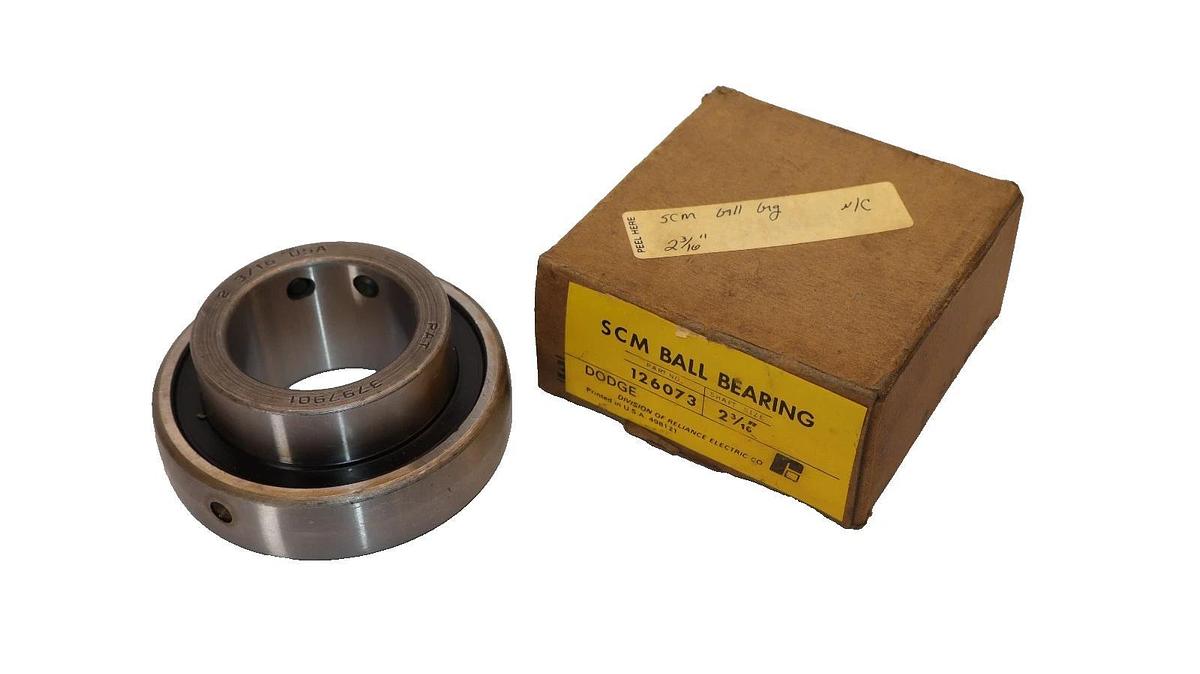Dodge / SCM 126073 , 3797901 SCM-2-3/16 2-3/16" Bore Ball Bearing USA (NIB)