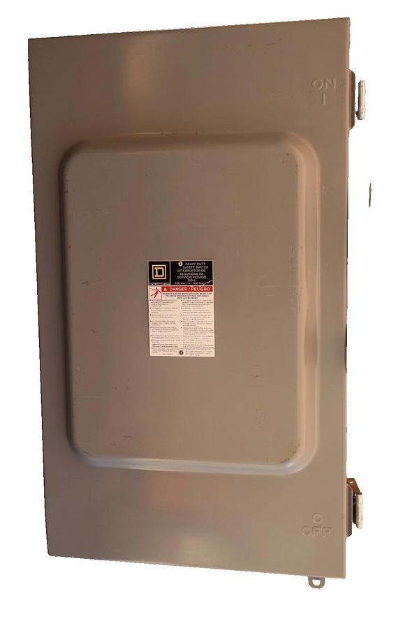 Square D 200A Safety Switch Fusible Enclosure Disconnect H364NAWK 3P 4W