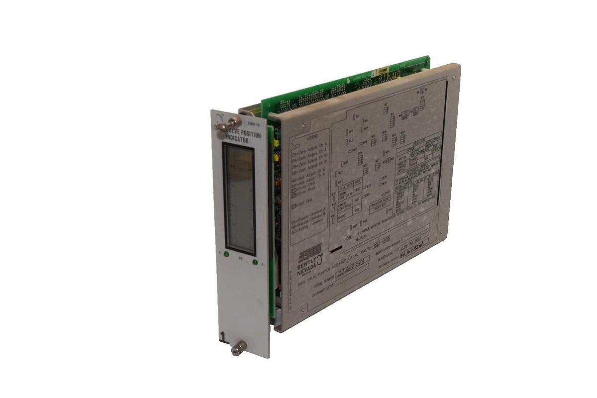 Used Bently Nevada 3300/70-06-00 Dual Valve Position Indicator Module