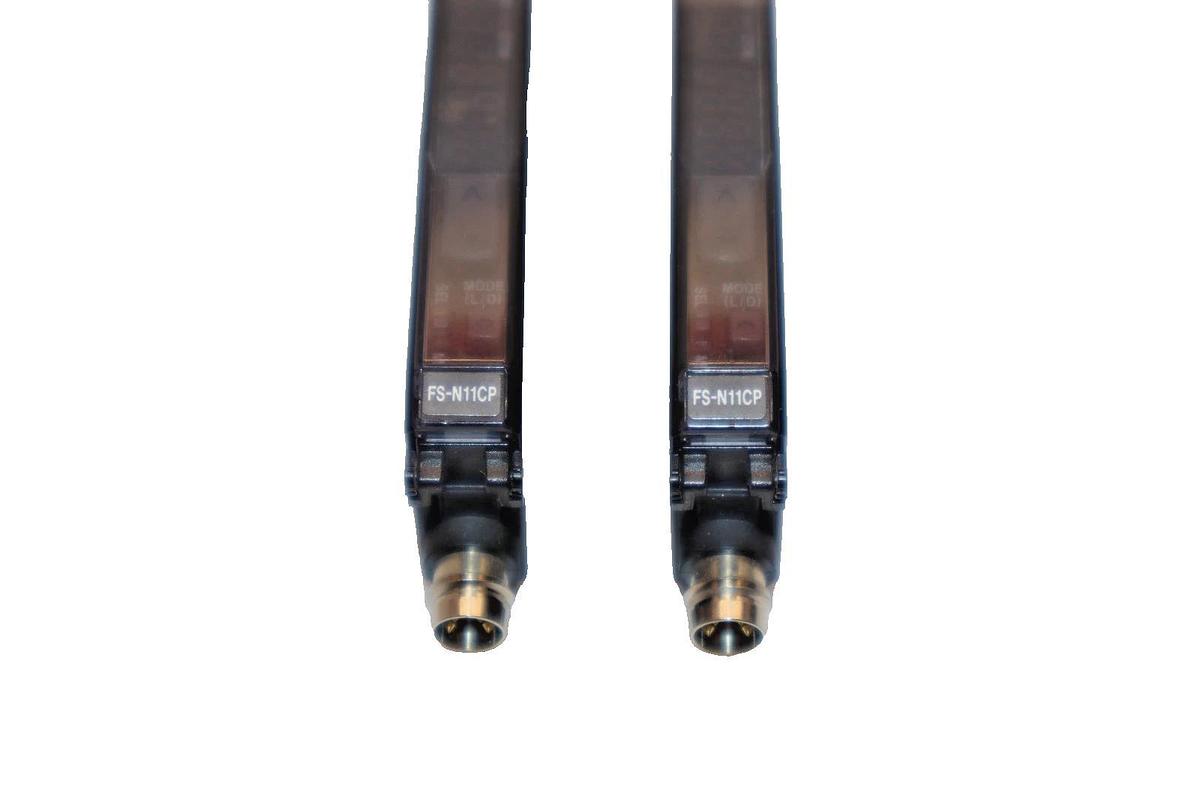 Used Keyence Digital Fiber Optic Sensor FS-N11CP , FSN11CP  (Lot of 2)
