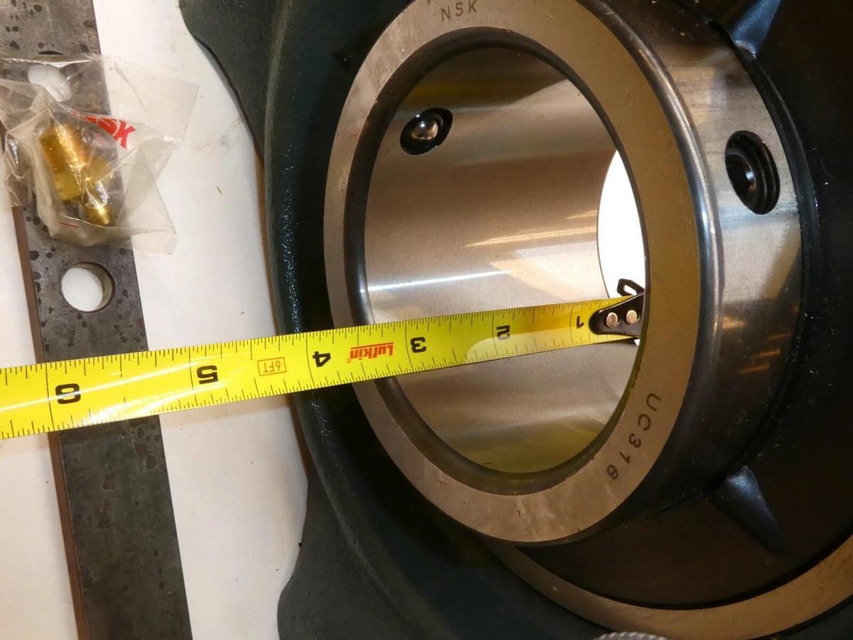 (NEW) NSK NUCP316D1 UCP316D1 3-5/32" Bore Pillow Block Bearing