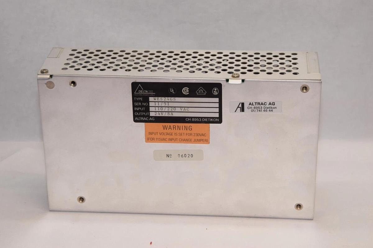 Used DELTA WES24GS WES-24-GS 110/120Vac 24V 8A Power Supply