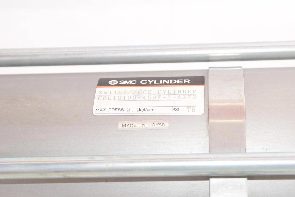 (NEW) SMC CDL1G100-450F-H-A373 9.9kgf/cm2 Switch/Lock Pneumatic Cylinder