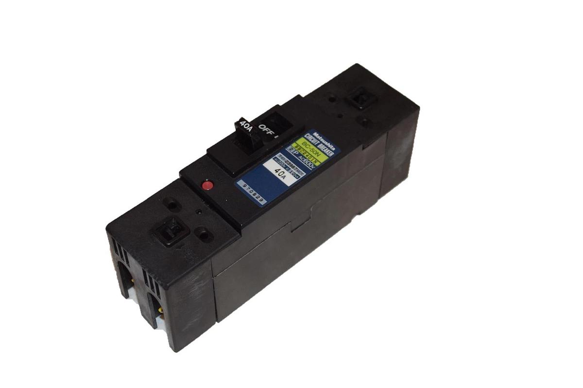 Used Matsushita 40 amp Circuit Breaker BC-50N BBC2401N 2 pole 40A 40 A