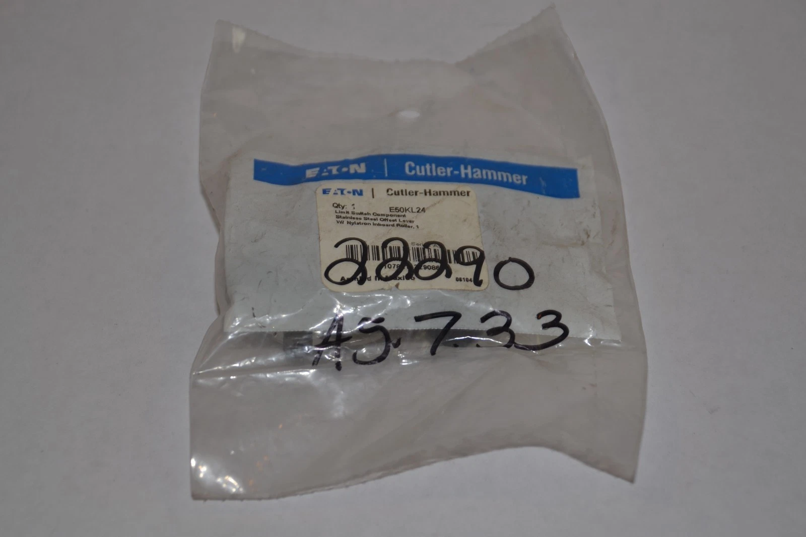 Cutler Hammer Limit Switch Component SS Offset Lever E50KL24 Arm NEW