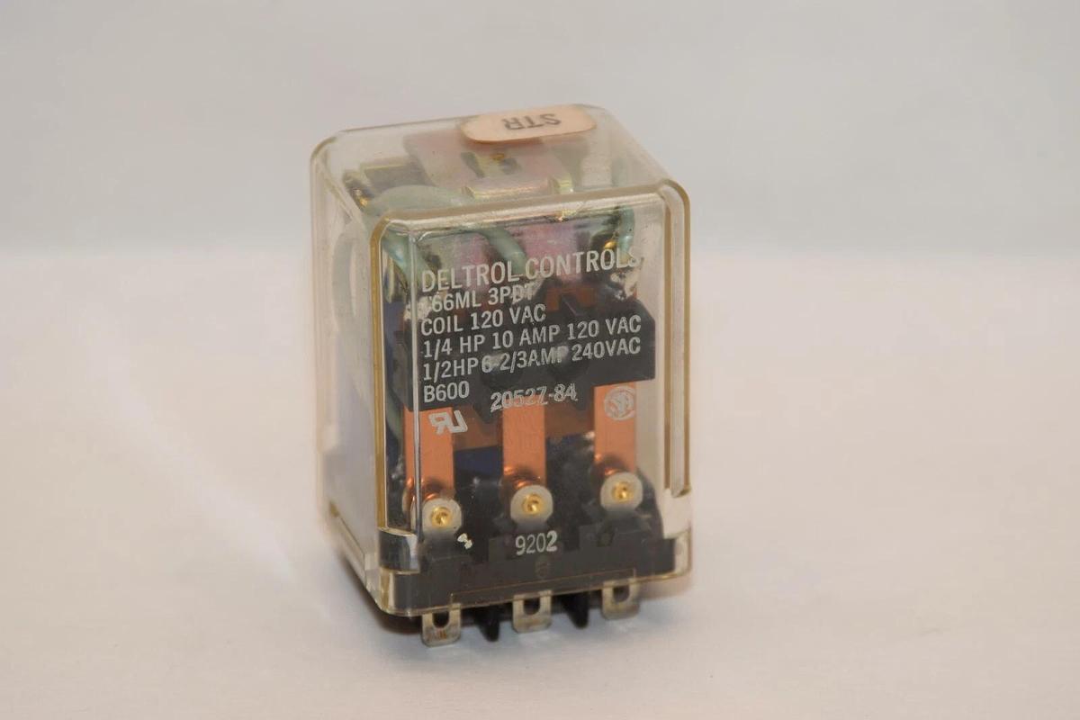 (NEW) DETROL CONTROL 166ML 3PDT 120V Coil Relay