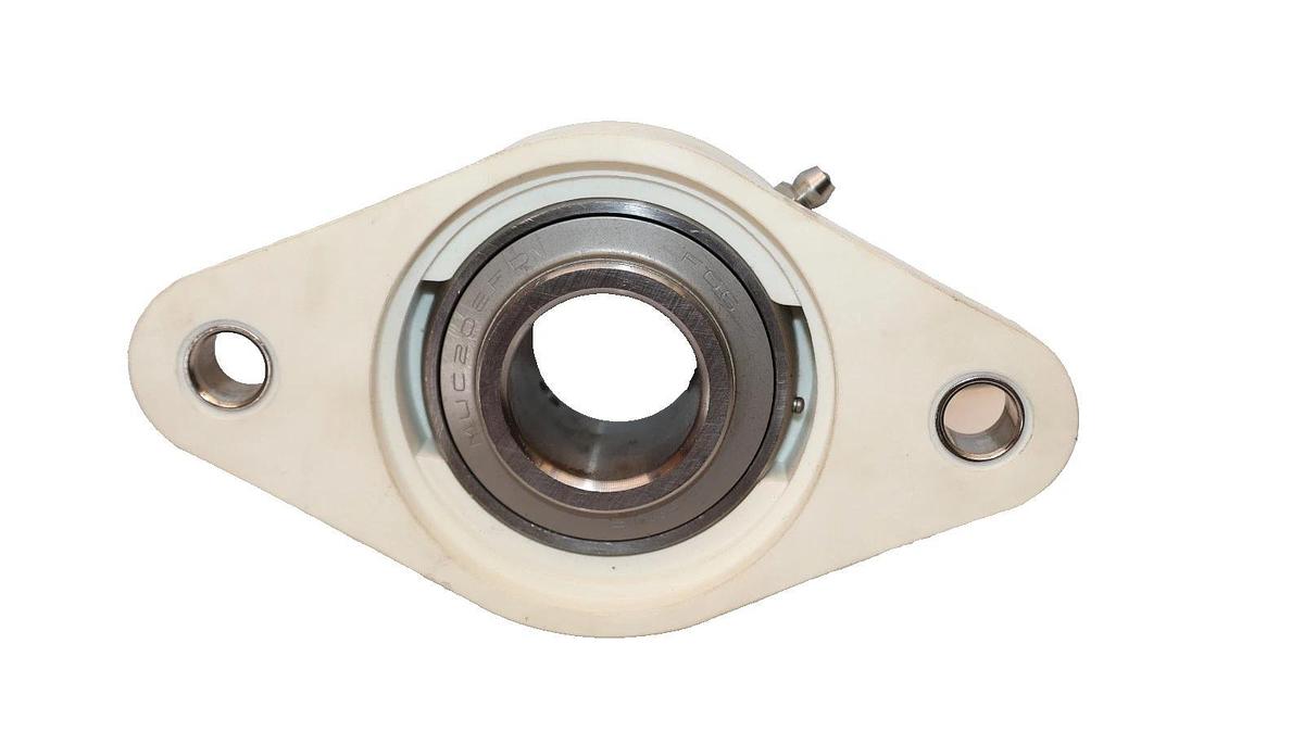SNR GSFT.30 , MUC206FD 2-Bolt Thermoplastic & Stainless Bearing (NIB)