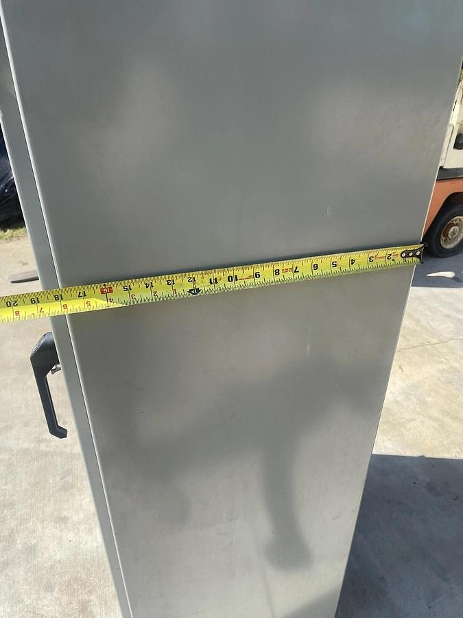 Used SCE-72XM2818 ENCLOSURE CABINET, Square D 30A disconnect switch 72"x 28"x 18"