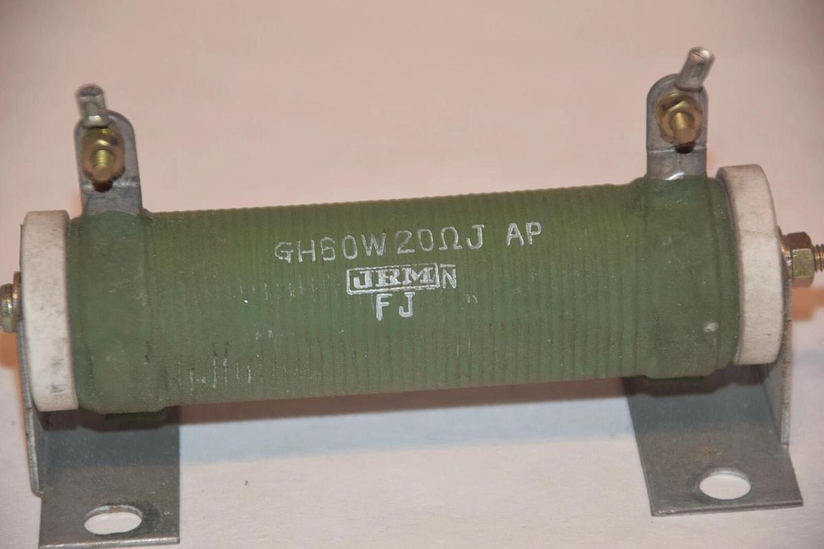 Used JRM GH60W 20ΩJ CERAMIC TUBE RESISTOR