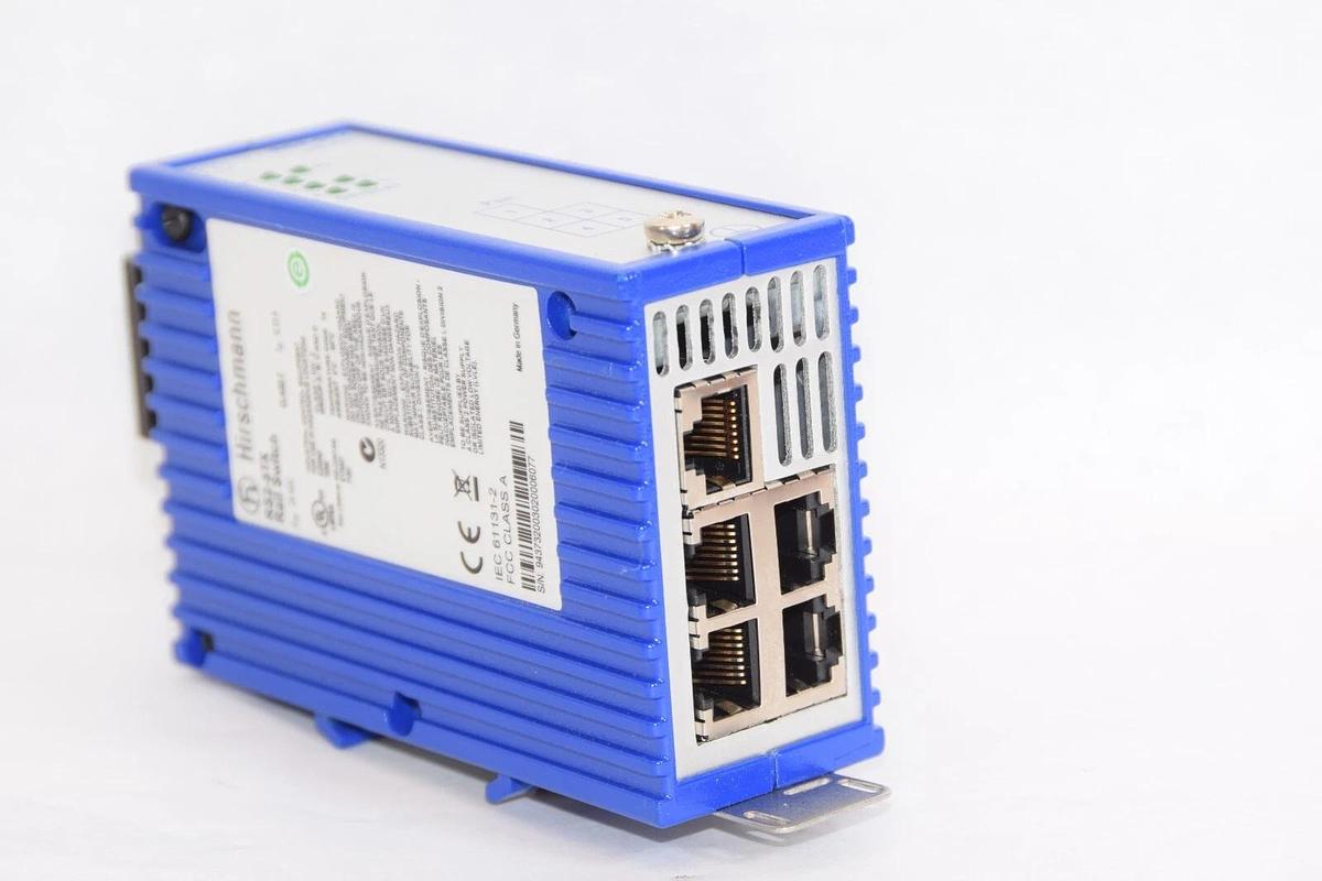Used HIRSCHMANN RS2-5TX 24Vdc 0,13A Rail Switch