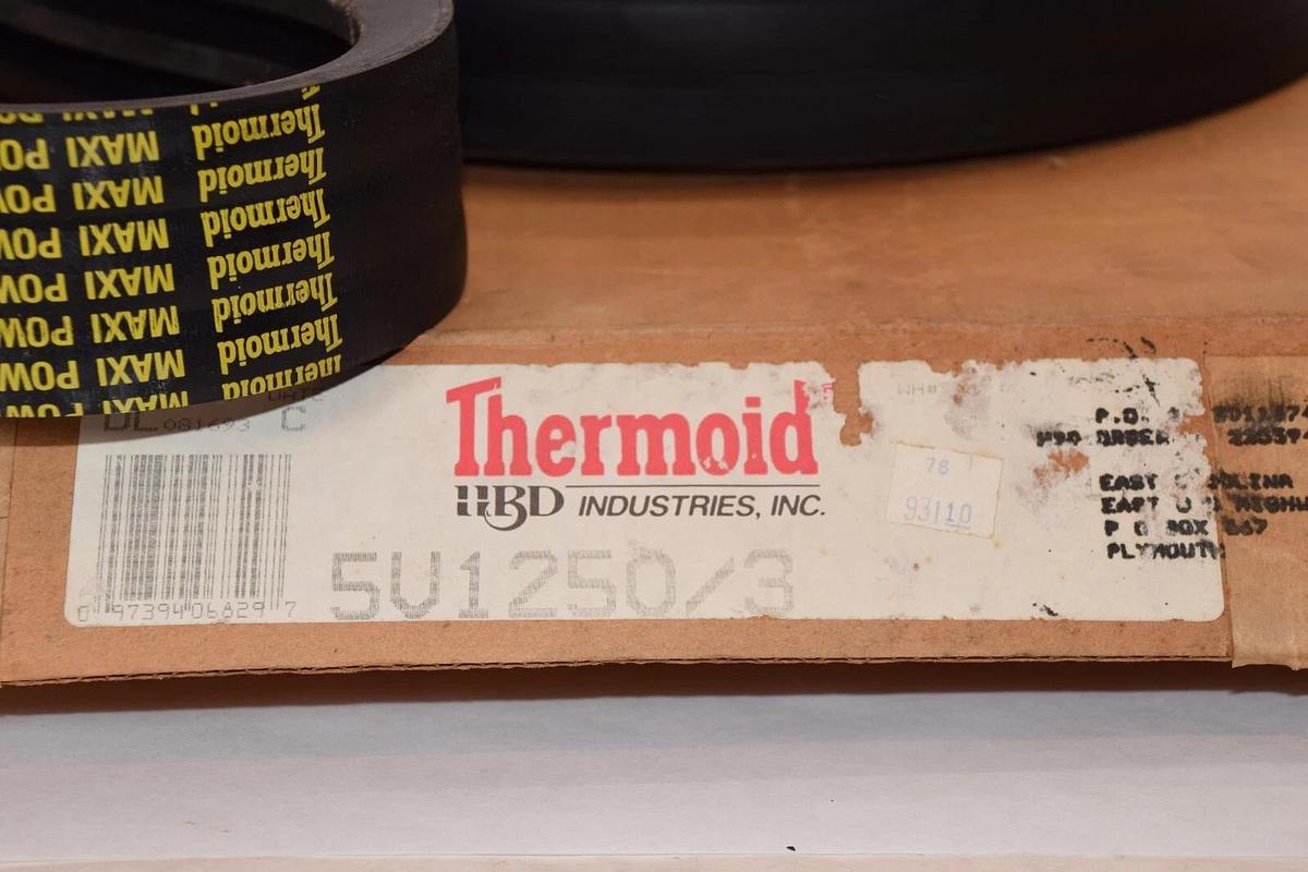 THERMOID 5V1250/3 3/5V1250 3-Rib Maxi Power Belt *Made in USA* (NEW)