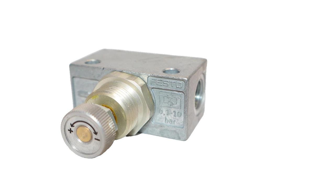 Festo One Way Control Valve GRA-1/4B GRA1/4B 1/4" NPT 0.1-10 Bar (New)
