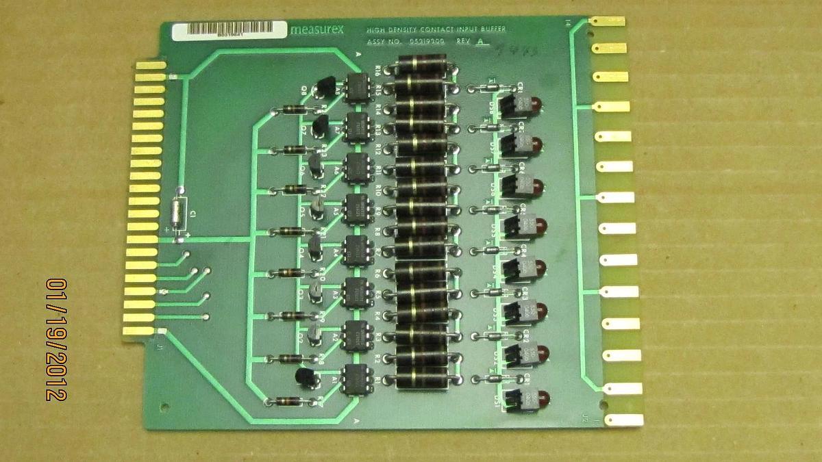 Used Measurex Circuit Board High Density Contact Input Buffer 05319300 REV.A REV A