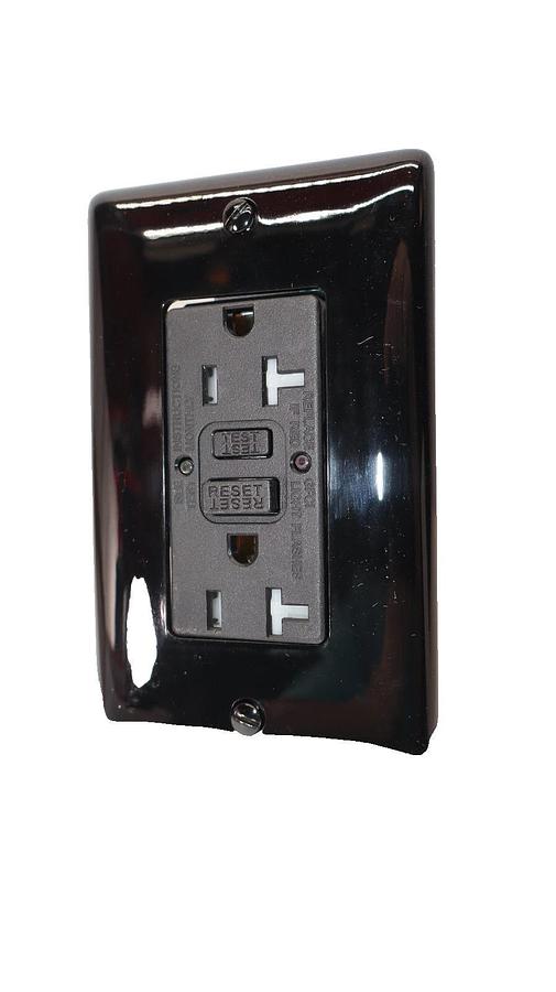 (NEW) HUBBELL GFTRST20BK 20A 125V Black GFCI Commercial Self Test Receptacle