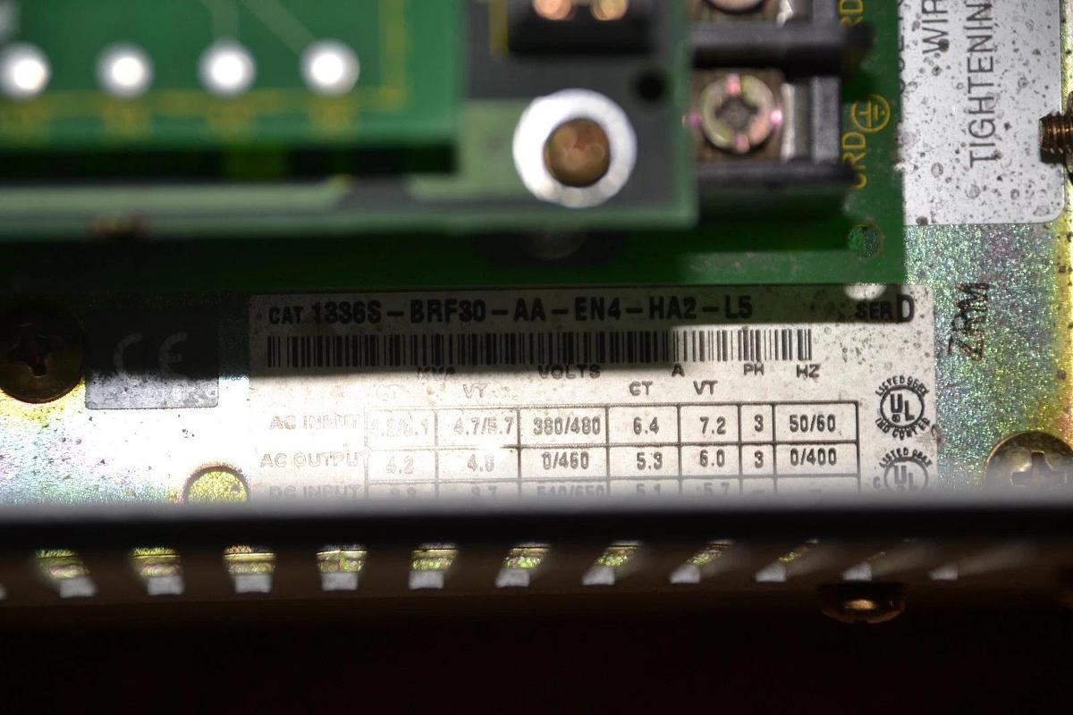 Used Allen Bradley AC Drive 1336S-BRF30-AA-EN4-HA2-L5 Ser.D 1336S BRF30 AA EN4 HA2 L5