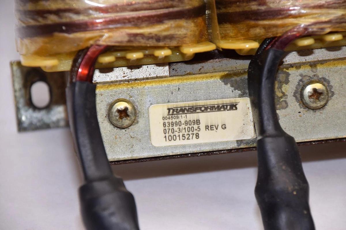 Used TRANSFORMATIK 63990-909B , 070-3/100-5 Rev G Line Reactor 3 Phase Transformer