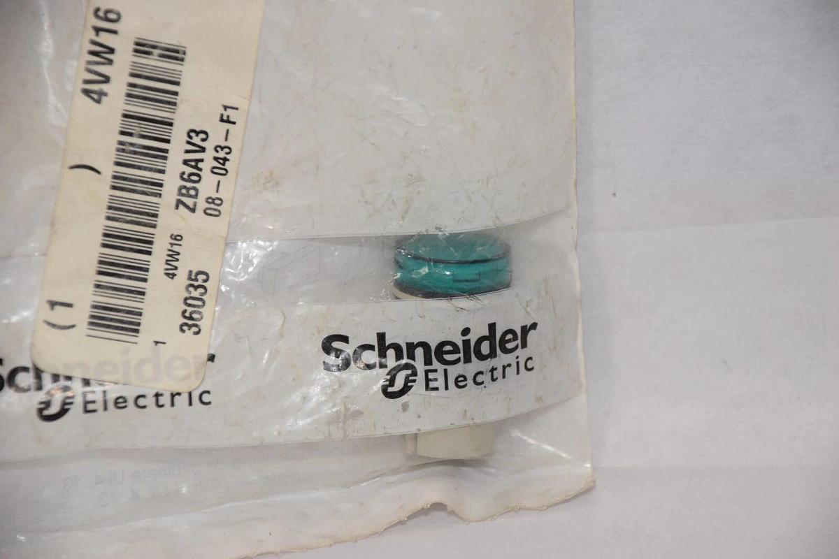 (NEW) TELEMECANIQUE ZB6AV3 Pilot Light Head , Green