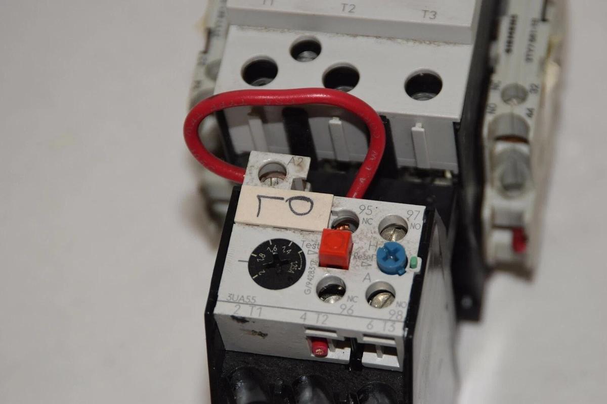 Used SIEMENS Size Sz 1 Starter 3TF4422-0A..1 110-120v coil  Relay 3UA55 00-1B* 1,25-2