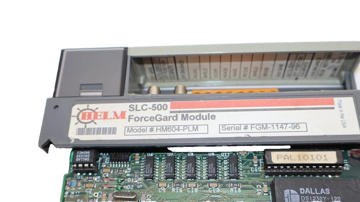 Used Helm HM604-PLM , HM604PLM , SLC-500 ForceGard Input Module