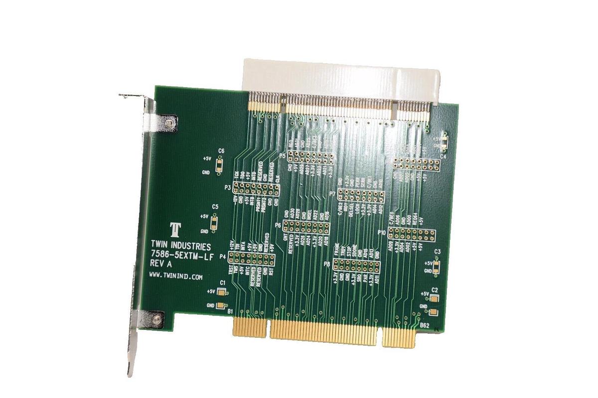 (NEW) TWIN INDUSTRIES 7586-5EXTM-LF , 75865EXTMLF 32 Bit PCI Extender Card Board