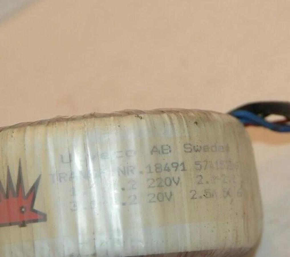Used ULVECO AB 18491 5741520-7 220V 1.1-1.2 , 20V 3.1-3.2 Coil Transformer