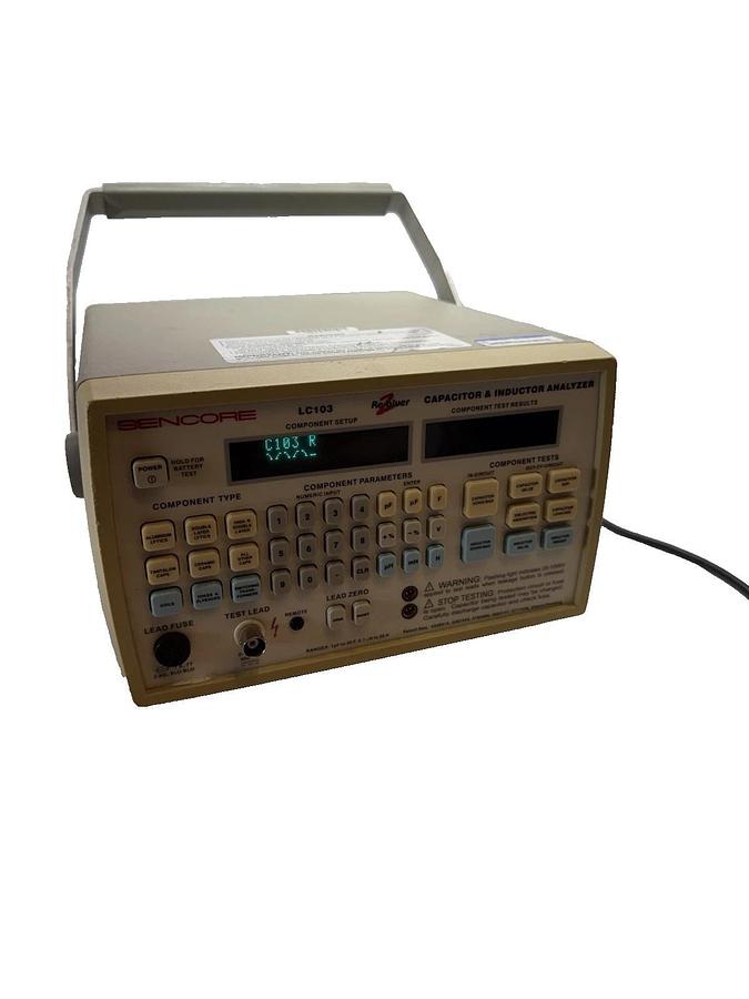 Used Sencore LC103 Capacitor and Inductor Analyzer  With Power Supply "Cal 2024"