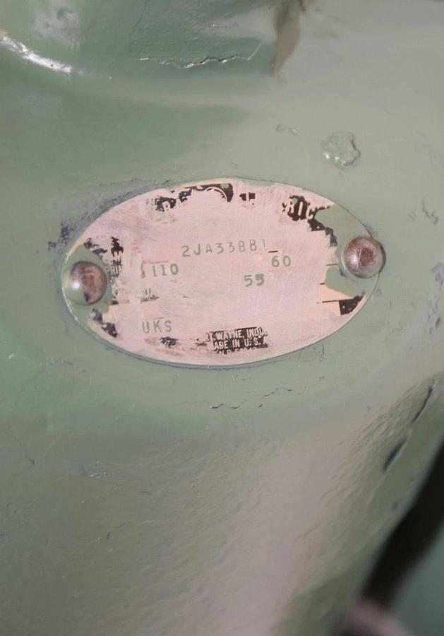 Used GENERAL ELECTRIC 2JA33BB1 110V 60Hz 12.70mm Shaft Electric Motor