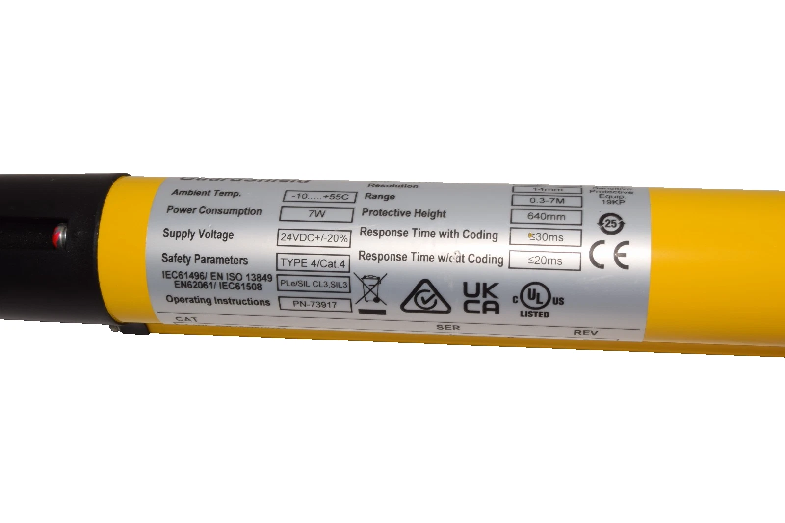 Used Allen Bradley Guardmaster AB Safety light curtain 440L-R4J0640YD Reciever