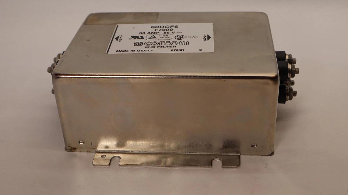 Corcom Power Line Filter F7909 60DCF 60 AMP 60A 80V EMI Filter (NOS)