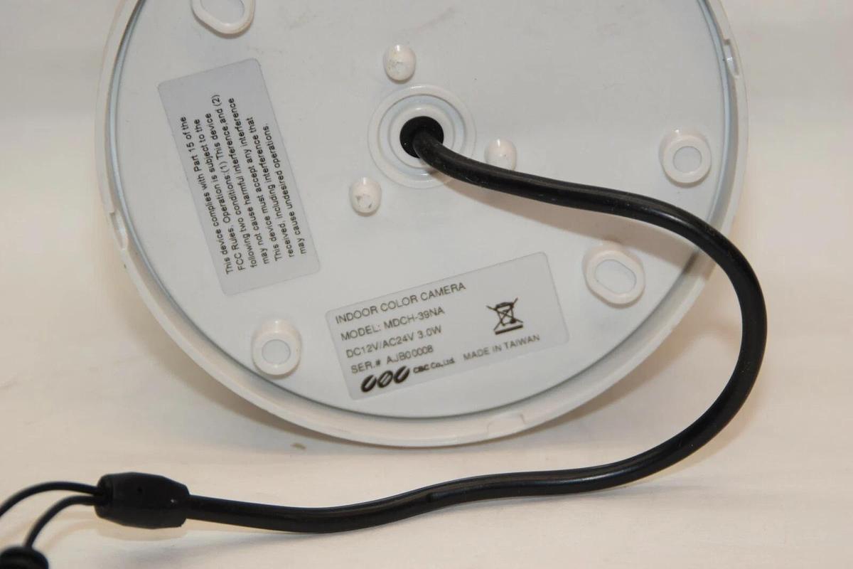 Used GANZ MDCH-39NA 12Vdc 24Vdc 3.0W Dome Security Camera