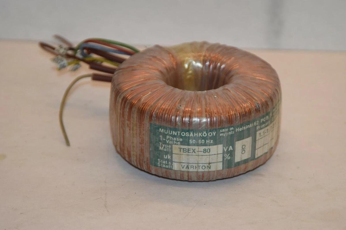 Used MUUNTOSAHKOOY TBEX-80 1.1-1.2:220V Coil Transformer
